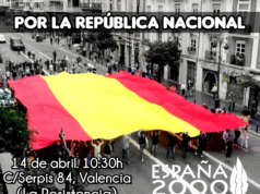 España 2000 reivindica la República Nacional y procedimiento contra Mónica Oltra